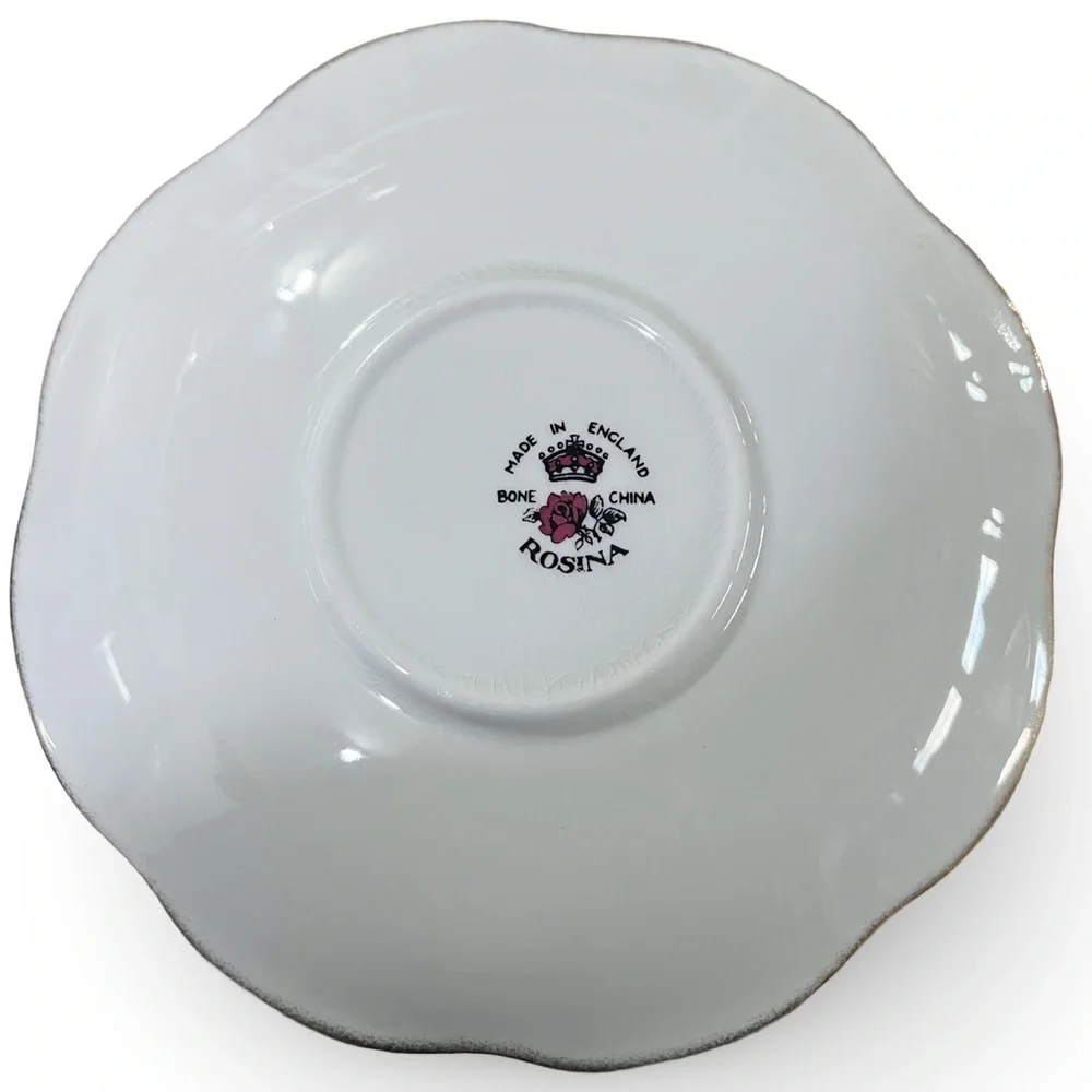 Rosina Bone China Floral Tea Cup and Saucer